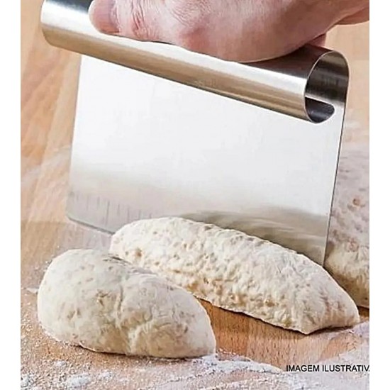Espátula Cozinha 15cm Largura Por 12cm Aço Inox Com Régua  Rita Lobo